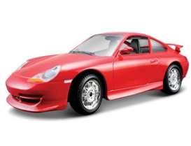 Porsche  - 2004 red - 1:24 - Bburago - 22084r - bura22084r | Toms Modelautos