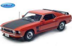 Ford  - 1969 orange-red - 1:18 - Welly - 12516r - welly12516r | Toms Modelautos