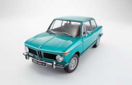 BMW  - 1968 turkis blue - 1:18 - Kyosho - 8541TK - kyo8541TK | Toms Modelautos