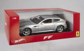 Ferrari  - 2011 silver - 1:18 - Hotwheels - mvX5525 - hwmvX5525 | Toms Modelautos