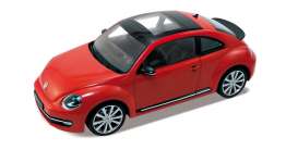 Volkswagen  - New Beetle 2012 red - 1:18 - Welly - 18042r - welly18042r | Toms Modelautos