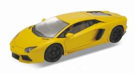 Lamborghini  - Aventador 2011 yellow - 1:18 - Welly - 18041y - welly18041y | Toms Modelautos
