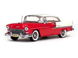 Chevrolet  - 1955 india ivory/gypsy red - 1:43 - Vitesse SunStar - 36323 - vss36323 | Toms Modelautos