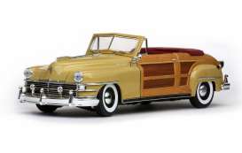 Chrysler  - Town & Country 1948 yellow/woody - 1:18 - SunStar - 6140 - sun6140 | Toms Modelautos