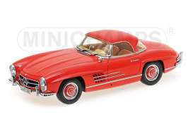 Mercedes Benz  - 1954 red - 1:18 - Minichamps - 180039041 - mc180039041 | Toms Modelautos