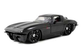 Chevrolet Corvette - 1963 black - 1:24 - Jada Toys - 96808bk - jada96808bk | Toms Modelautos