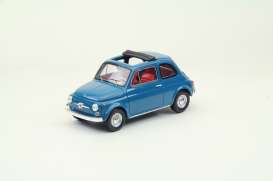 Fiat  - 1965 blue - 1:43 - Ebbro - ebb44463 | Toms Modelautos
