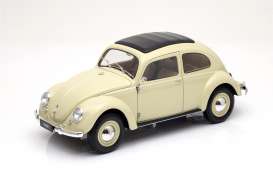 Volkswagen  - 1950 cream - 1:18 - Welly - 18040cr - welly18040cr | Toms Modelautos