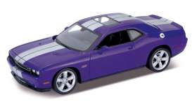 Dodge  - 2013 purple - 1:24 - Welly - 24049p - welly24049p | Toms Modelautos