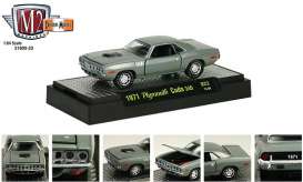 Plymouth  - 1971 green-grey - 1:64 - M2 Machines - 31600-23-3 - M2-31600-23-3 | Toms Modelautos