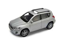 Toyota  - RAV4 silver - 1:34 - Welly - 43640s - welly43640s | Toms Modelautos