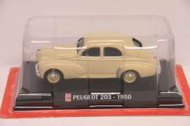 Peugeot  - 203 1950 creme - 1:43 - Magazine Models - AP203cr - magAP203cr | Toms Modelautos