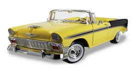 Chevrolet  - 1956 yellow/black - 1:18 - Lucky Diecast - 92128y - ldc92128y | Toms Modelautos