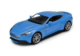 Aston Martin  - blue - 1:24 - Welly - 24046b - welly24046b | Toms Modelautos