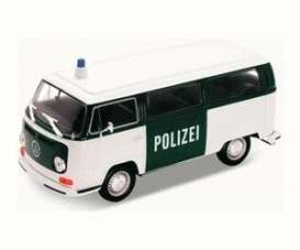 Volkswagen  - 1972 dark green/white - 1:24 - Welly - 22472GP - welly22472GP | Toms Modelautos