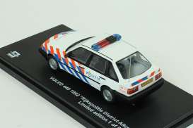 Triple9 Collection - Volvo - T9-43069 : 1990 Volvo 440 *Rijkspolitie* DJ-VB-34, white/orange Triple9 Collection - Volvo - T9-43069 : 1990 Volvo 440 *Rijkspolitie* DJ-VB-34, white/orange