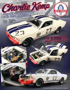 Shelby  - GT350-R #23 Charlie Kemp 1965 white/blue/red - 1:18 - Acme Diecast - acme1801812 | Toms Modelautos