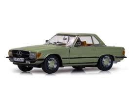 Mercedes Benz  - 1977 silvergreen - 1:18 - SunStar - 4569 - sun4569 | Toms Modelautos