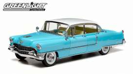 Cadillac  - 1955 blue/white - 1:18 - GreenLight - 12924 - gl12924 | Toms Modelautos