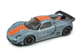 Porsche  - 2014 silver/orange - 1:24 - Welly - 24044 - welly24044 | Toms Modelautos