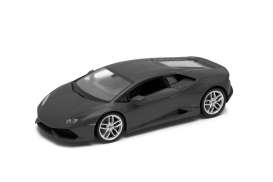 Lamborghini  - Huracan 2015 matt black - 1:24 - Welly - 24056MAbk - welly24056MAbk | Toms Modelautos