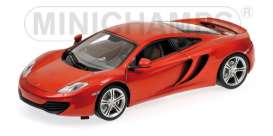 McLaren  - 2011 metallic red - 1:18 - Minichamps - 110133020 - mc110133020 | Toms Modelautos