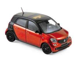 Smart  - 2015 black/red - 1:43 - Norev - 351425 - nor351425 | Toms Modelautos