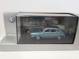 Volkswagen  - 1968 blue metallic - 1:43 - Volkswagen - vw411 | Toms Modelautos