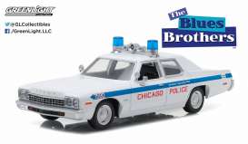 Dodge  - 1975 white/blue - 1:24 - GreenLight - 84012 - gl84012 | Toms Modelautos