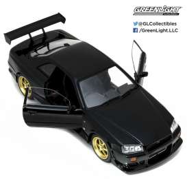 Nissan  - 1999 black - 1:18 - GreenLight - 19030 - gl19030 | Toms Modelautos