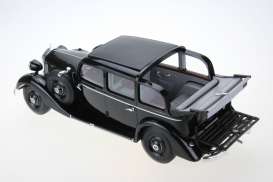 Mercedes Benz  - 1936 black - 1:18 - Triple9 Resin series - T9R1800103 - T9R1800103 | Toms Modelautos