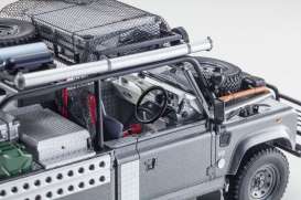 Land Rover  - Defender  corris grey - 1:18 - Kyosho - KSR8902tr - kyoKSR8902tr | Toms Modelautos