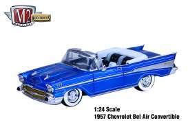 Chevrolet  - 1957 blue - 1:24 - M2 Machines - 40300-51A - M2-40300-51A | Toms Modelautos