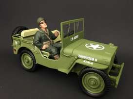 Figures diorama - army green/brown - 1:18 - American Diorama - 77412 - AD77412 | Tom's Modelauto's
