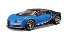 Bugatti  - 2016 blue/dark blue - 1:18 - Bburago - 11040b - bura11040b | Toms Modelautos