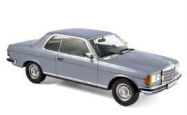 Mercedes Benz  - 1980 silverblue metallic - 1:18 - Norev - 183588 - nor183588 | Toms Modelautos