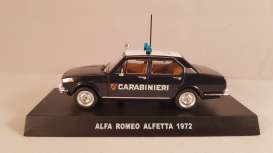 Alfa Romeo  - Alfetta 1972 dark blue/white - 1:43 - Magazine Models - magcara010 | Toms Modelautos