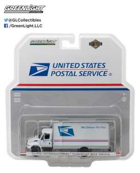 International  - Durastar Box Van USPS 2013  - 1:64 - GreenLight - 33090B - gl33090B | Toms Modelautos