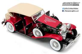 Duesenberg  - II SJ 1934 red/black - 1:18 - GreenLight - 12995 - gl12995 | Toms Modelautos