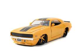 Chevrolet  - 1969 yellow/black - 1:24 - Jada Toys - 90346y - jada90346y | Toms Modelautos