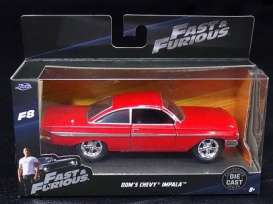Chevrolet  - Impala F&F red - 1:32 - Jada Toys - 98304 - jada98304 | Toms Modelautos