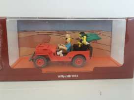 Willys  - 1943 red - 1:43 - Magazine Models - TinWillys - magTinWillys | Toms Modelautos