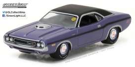 Dodge  - 1970 purple/black - 1:64 - GreenLight - 37110B - gl37110B | Toms Modelautos