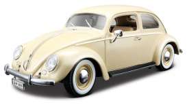 Volkswagen  - 1955 beige - 1:18 - Bburago - 12029be - bura12029be | Toms Modelautos