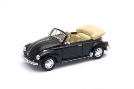 Volkswagen  - 1960 black - 1:24 - Welly - 22091bk - welly22091bk | Toms Modelautos