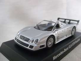 Mercedes Benz  - silver - 1:64 - Kyosho - 64CLK-GTRs - KYO64CLK-GTRs | Toms Modelautos
