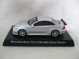 Mercedes Benz  - silver - 1:64 - Kyosho - 64CLK-DTMs - KYO64CLK-DTMs | Toms Modelautos