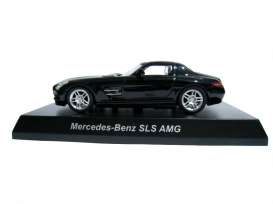 Mercedes Benz  - black - 1:64 - Kyosho - 64SLSbk - KYO64SLSbk | Toms Modelautos