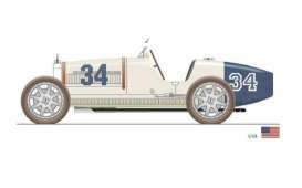 Bugatti  - 1924 white/blue - 1:18 - CMC - 100-006 - cmc100-006 | Toms Modelautos