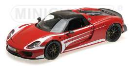 Porsche  - 2013 red/white - 1:18 - Minichamps - 110062442 - mc110062442 | Toms Modelautos